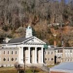 Wyoming County Courthouse from Castle Rock