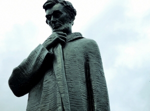 Abraham Lincoln Walks at Midnight Detail