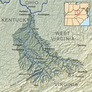 Big Sandy River in Kentucky and West Virginia