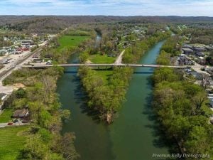 Roots Of Big Sandy River in West Virginia at Fort Gay
