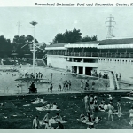 Dreamland Pool Postcard B&W