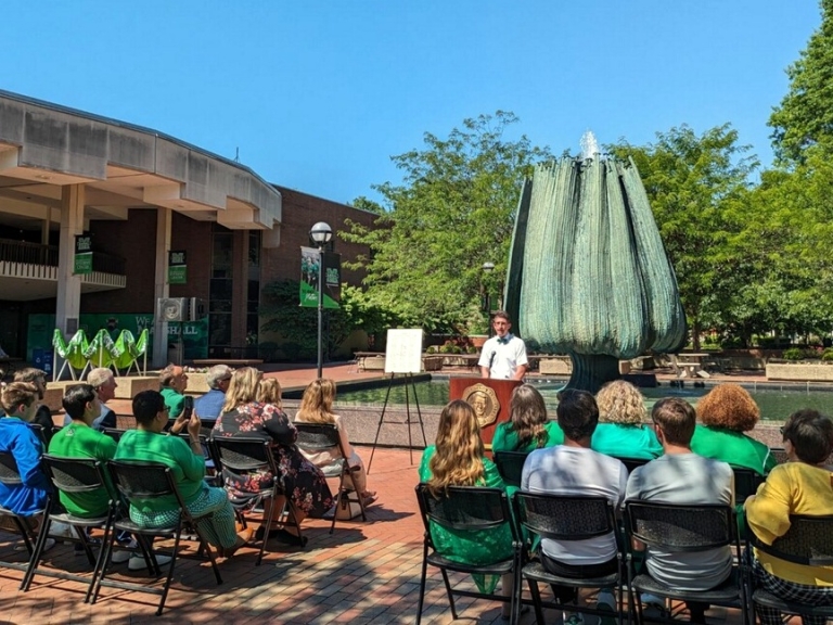 Fountain raised to Marshall U. flight tragedy added to National Register