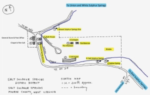 Map of Salt Sulphur Springs West Virginia