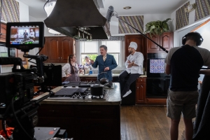 Ambrosia actors in kitchen