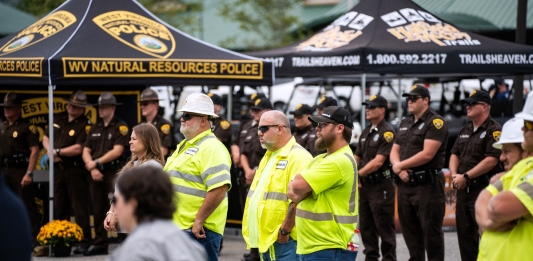 Officials at Chief Logan State Park