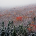 2024 first snowfall at Snowshoe Mountain