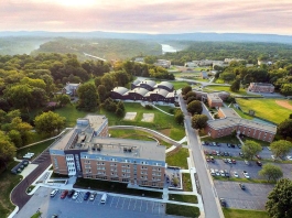 Shepherd University with Blue Ridge in distance