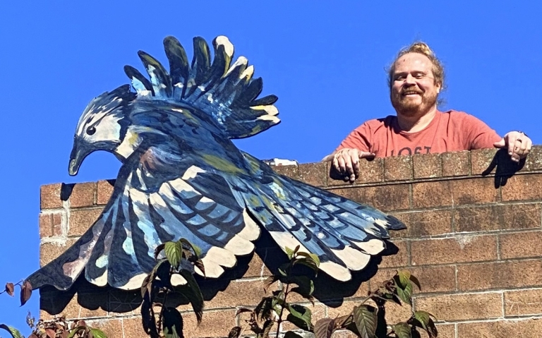 Birds art installation brings color to endangered W.Va. historic district