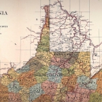 Section of 1918 map of West Virginia Railroads