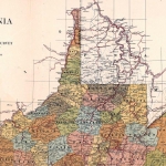 Section of 1918 map of West Virginia Railroads