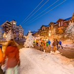 Snowshoe Village at Dusk by McLennan