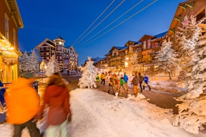 Snowshoe Village at Dusk by McLennan