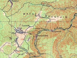 1913 USGS Map showing Stanaford West Virginia