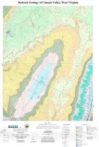 Bedrock map of Canaan Valley