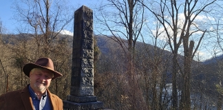 David Sibray at Beury Monument