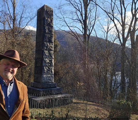 David Sibray at Beury Monument