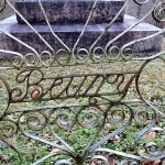 Metal gate at Beury Monument