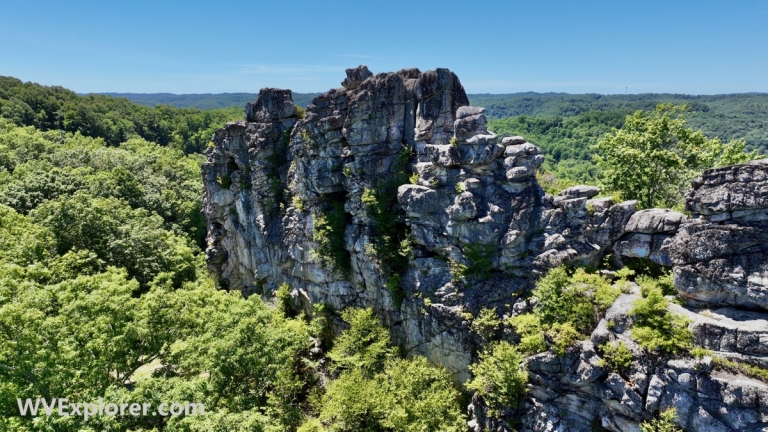 Pinnacle Rock geologic marvel in West Virginia part of larger formation