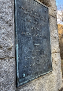 Plaque on the Beury Monument