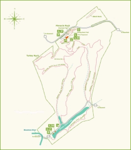 Trail Map of Pinnacle Rock State Park