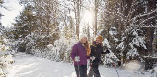 Cross country skiing at Blackwater Falls State Park