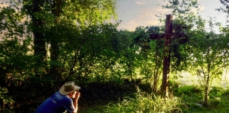 David Sibray At The Strangers Grave