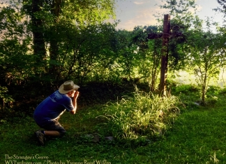 David Sibray at the Strangers Grave