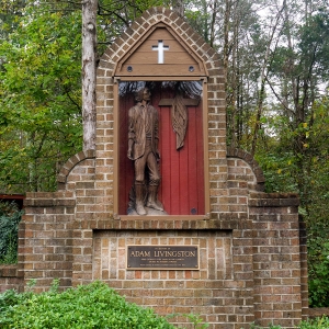 A monument to Adam Livingston is located at the Priest Field Pastoral Retreat Center.