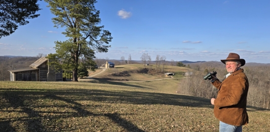 David Sibray at Benedict Haid Farm