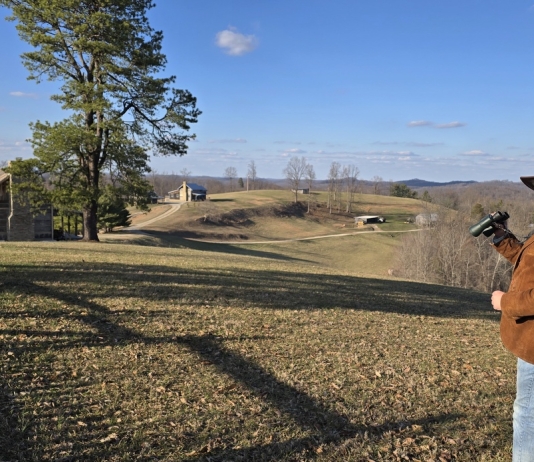 David Sibray at Benedict Haid Farm