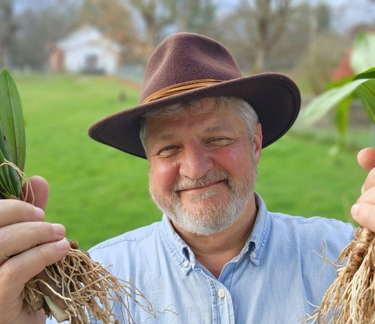 David Sibray with West Virginia ramps