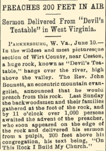 A newspaper reported on an occasion in which a sermon attracted more than 1,000 to the tea table.