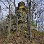 The Devil's Tea Table at Burning Springs, West Virginia