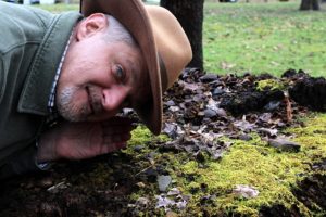 David Sibray listens for the ghost of Old Thump in Wyoming County.