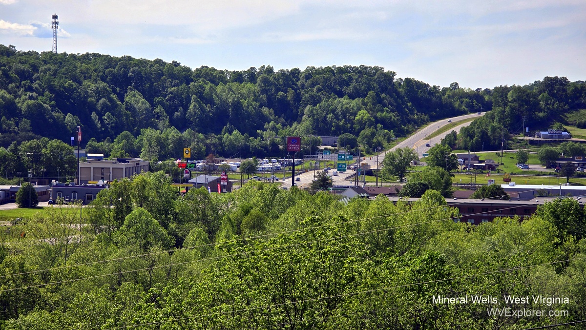 Mineral Wells, West Virginia, lies along the I-77 expressway near Parkersburg, West Virginia, in Wood County. It has long been a location for hotel lodging.