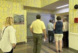 Guests enter the bunker, long a secret known to only a few. 