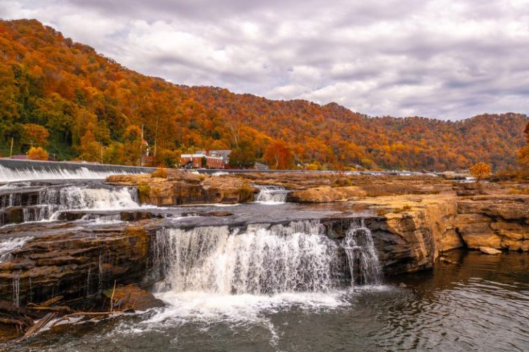 Fall Foliage at Kanawha Falls