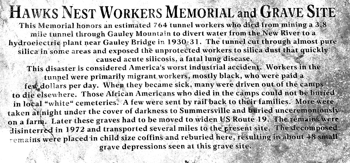 Hawks Nest Tunnel Disaster Cemetery