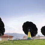 Solar flowers bloom at Buffalo, West Virginia