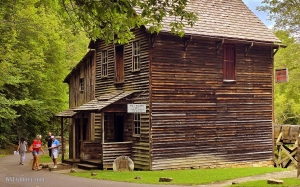 Visitors at Glade Creek Grist Mill