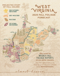 West Virginia Fall Folliage Map 2025