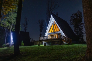 Once completed, these stargazing cabins will add a total of 12 cabins and supporting facilities to Coopers Rock State Forest.