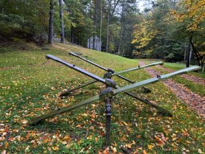 A playground see-saw at Lost River State Park was installed in the 1970s.