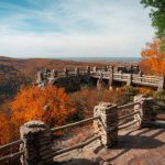 The legendary overlook at Coopers Rock State Forest provides a view of more than 30 miles across the valley of the Monongahela River. (Photo courtesy W.Va. State Parks)