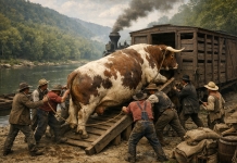 Colonel Ludington's legendary giant ox was real, and it weighed 4,450 pounds Ludington's Giant Shorthorn Ox