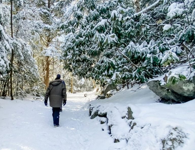 Winter hiking in West Virginia
