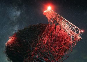 The Green Bank Telescope listens to the universe. (Dave Green photo courtesy Green Bank Observatory)
