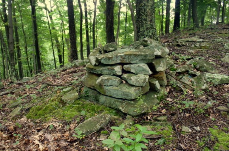 Cairn on a West Virginia ridge. Photo courtesy Charity Moore.