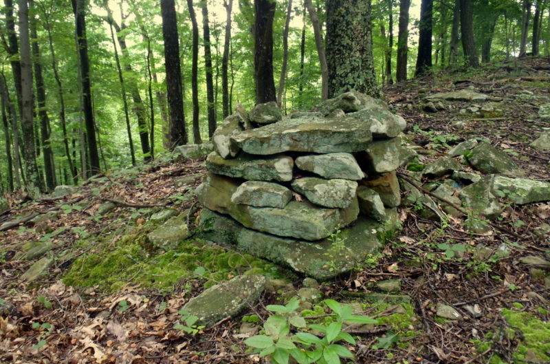 Cairn on a West Virginia ridge. Photo courtesy Charity Moore.