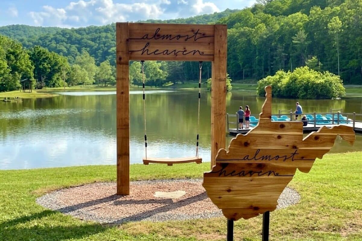 Iconic “Almost Heaven” swing added to Cedar Creek State Park in central West Virginia